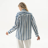 Linen Spirit Shirt Nautical Print